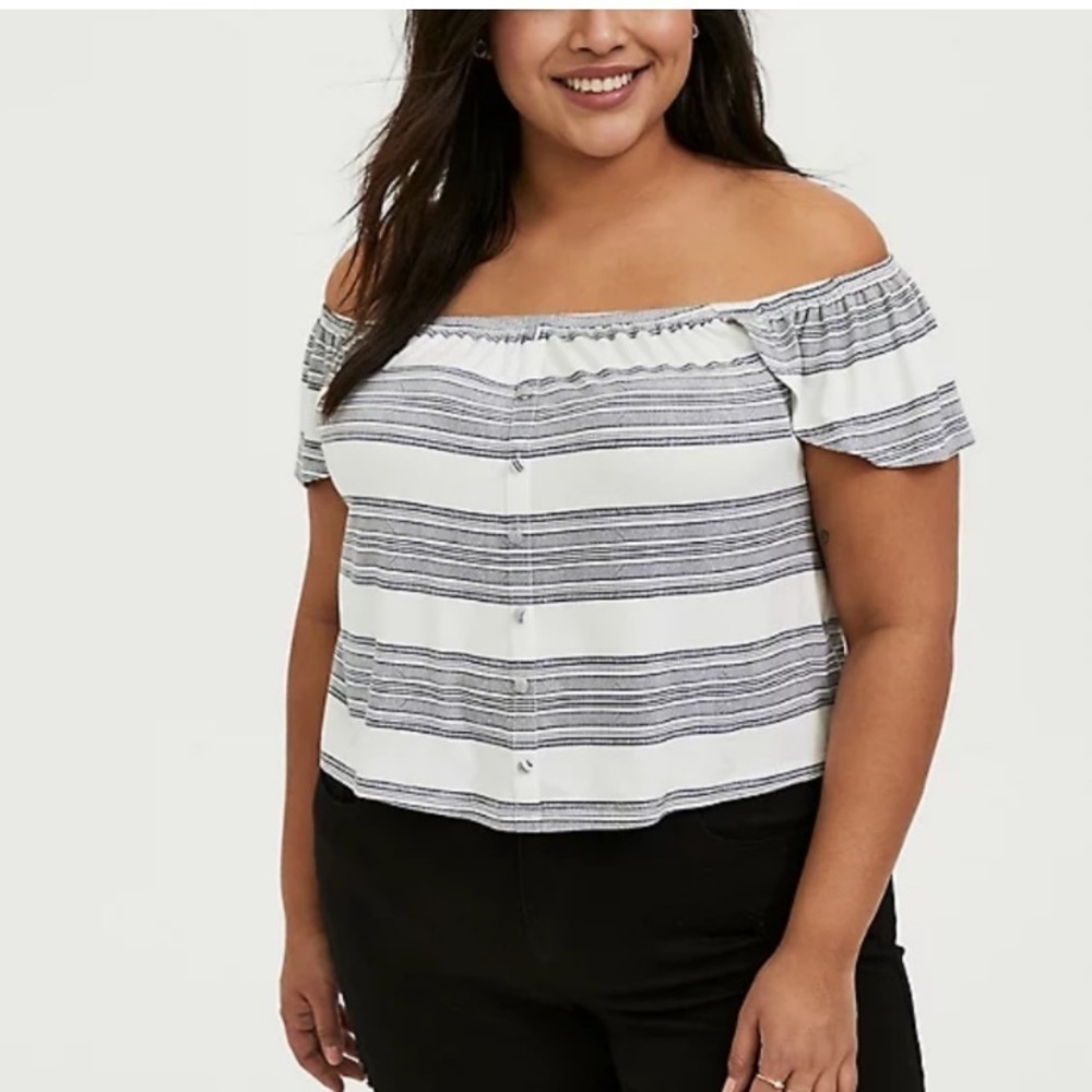 NWT Torrid Off the‎ Shoulder Festival Top Balletcore